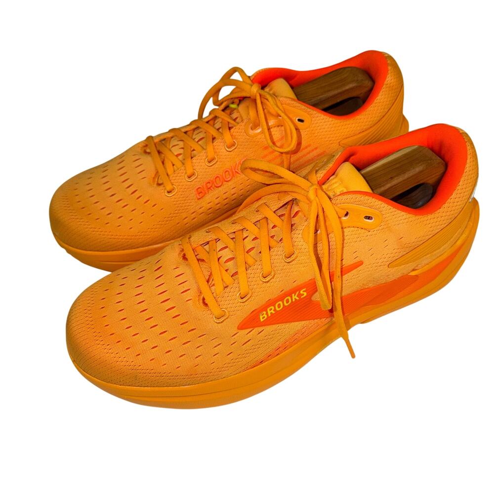 Brooks Ghost Max 3 Men's Orange Max Cushion Running Shoes Sneakers Size 13 - Picture 3 of 16
